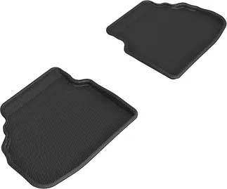 3D MAXpider Kagu 2nd Row Floormats For 09-12 BMW 7 Series F01 - Black